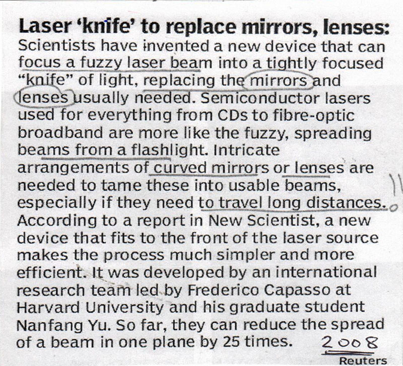 article on LASER
