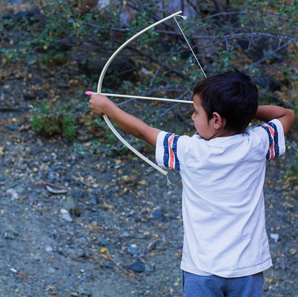 Using-Homemade-Bow-and-Arrows